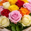Букет из разноцветных роз 2