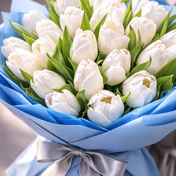 Сердце океана - букет из тюльпанов
