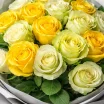 Букет зеленых и желтых роз! Яркая солнечная мечта 2